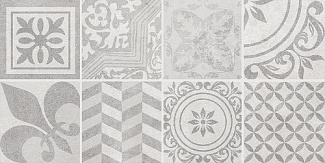 Декор 20х40 Bastion мозаика с пропилами серый 08-03-06-453 фото3