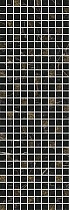 Декор 25х75 MM12111 Астория черный мозаичный