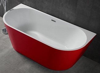 Ванна акриловая отдельностоящая AB9216-1.7R 170х80х60 цвет красный