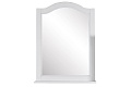 Модерн 85 зеркало с полочкой, цвет патина серебро (белый)