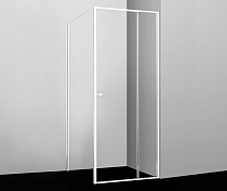 Душевое ограждение прямоугольное Rhin 44S19 100х100х200 , стекло прозрачное, профиль белый