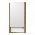Зеркальный шкаф Сканди 45 Белый/Дуб Рустикальный 1A252002SDZ90