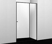 Душевая дверь Dill 61S05 120х200 раздвижная, стекло прозрачное, профиль чёрный