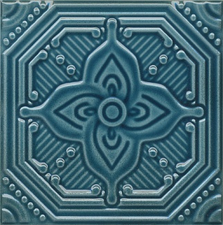 Декор 15х15 SSA002 Салинас синий
