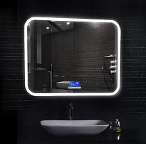 Зеркало Demure LED 900х700 (подсветка, сенсорный выключатель, подогрев, муз. блок, мф-панель)