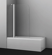 Шторка на ванну Leine 35P02-110 110х140 распашная, стекло прозрачное, профиль хром