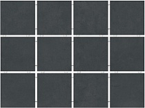 30х40 Амальфи 1291H керамогранит чёрный матовый (полотно из 12 частей 9,8х9,8)
