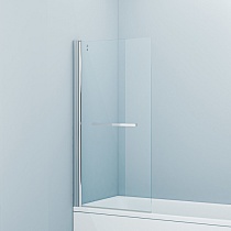 Шторка на ванну SLI5CS7i90 75х145 Slide распашная, стекло прозрачное, профиль хром